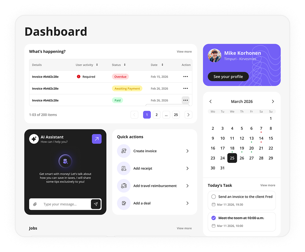 Get your business up and running in minutes
